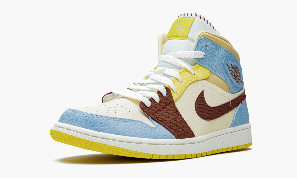 Air Jordan 1 Mid SE "Maison Chateau Rouge Fearless" Sneakers