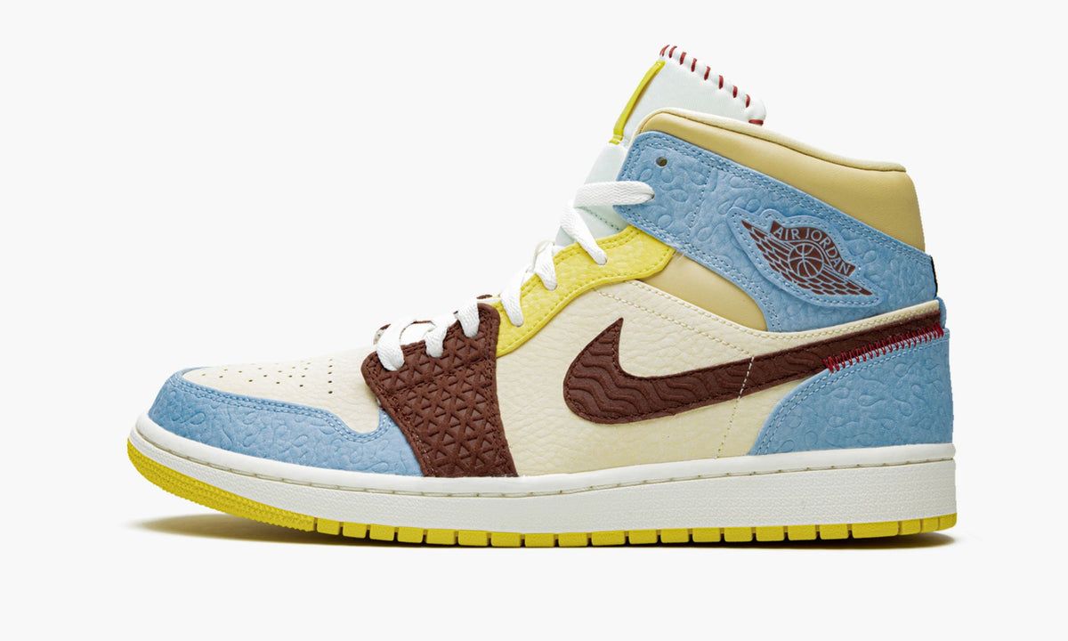 Air Jordan 1 Mid SE "Maison Chateau Rouge Fearless" Sneakers