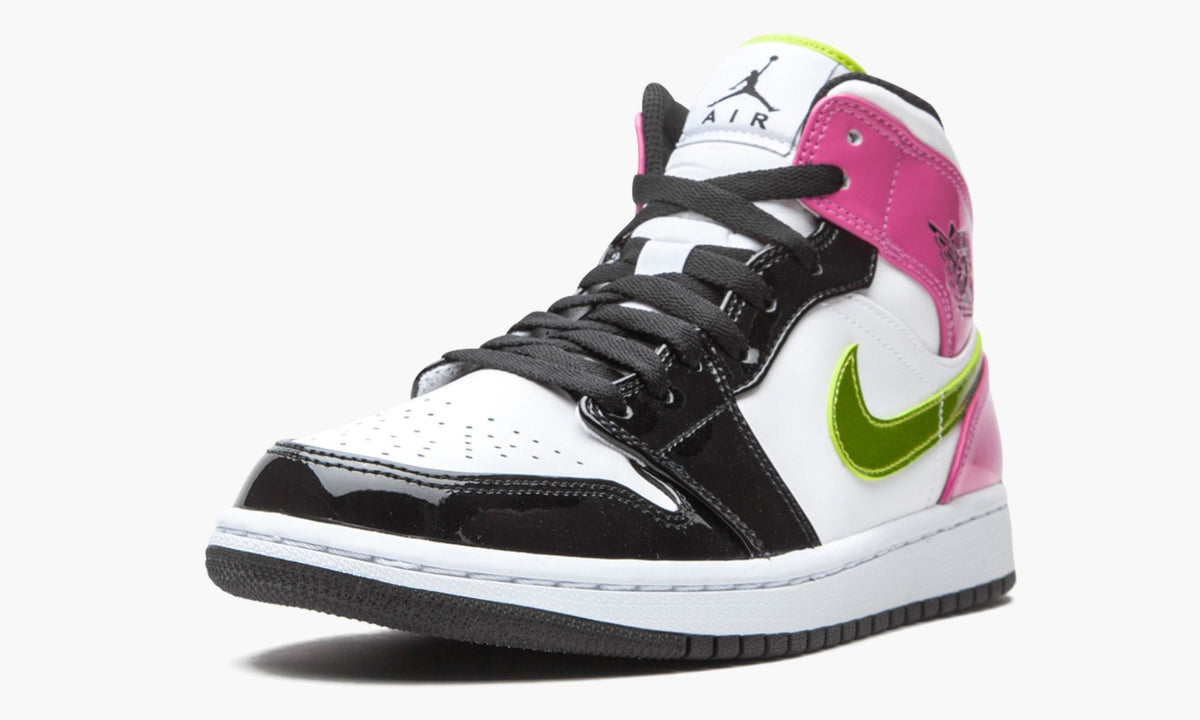 Air Jordan 1 Mid SE Cyber / Active Fuchsia Sneakers
