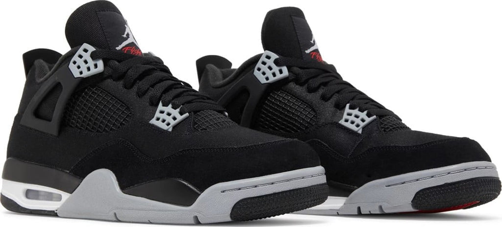 Jordan 4 Retro Black Canvas (GS) Sneakers